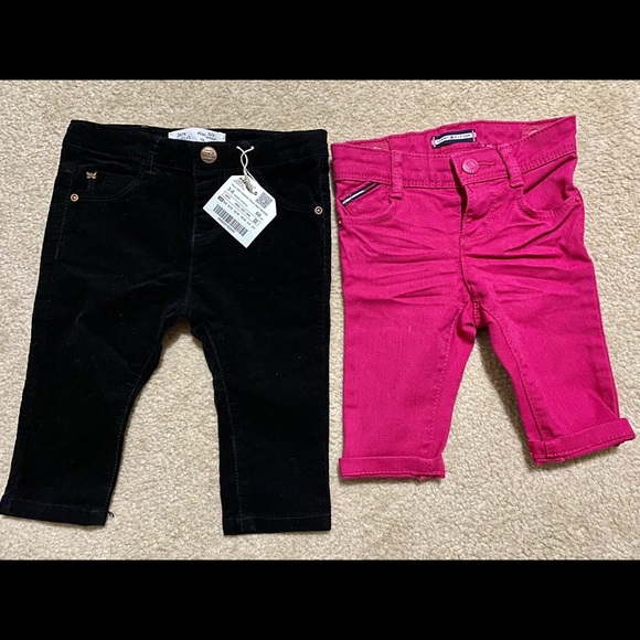 Zara and Hilfiger baby pants 3-6m - Picture 2 of 5